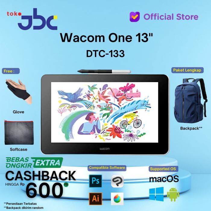JK Wacom one display / cintiq one / wacom new cintiq 13 full HD / DTC 133 - DTC-121 12", paket
