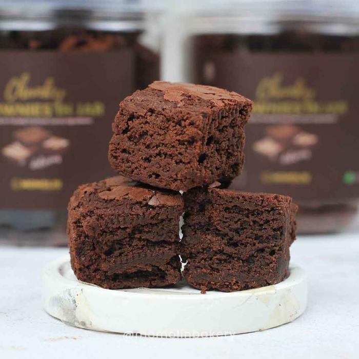 TerEnakPolll- Momolin Bakery Chunky Brownies In Jar - Brownies Potong Coklat Premium
