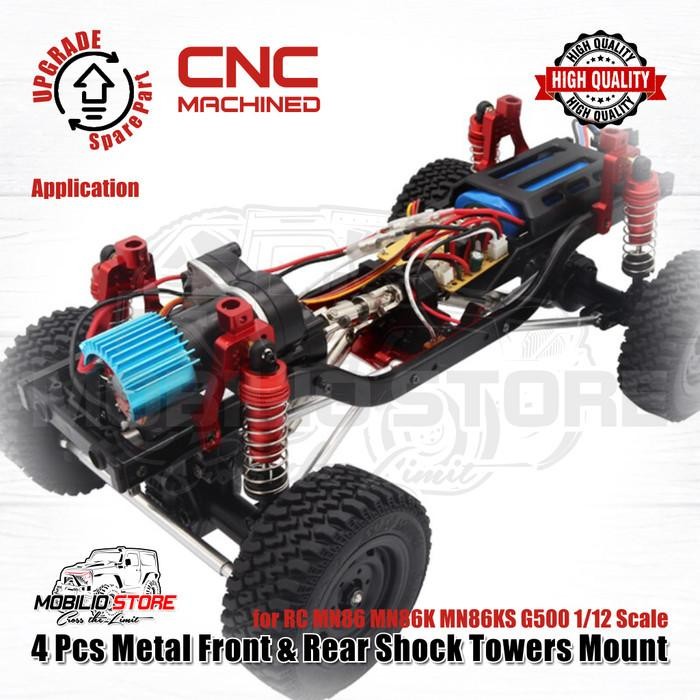 Metal Front & Rear Shock Tower Mount For Rc Mn86 Mn86K Mn86Ks 1/12