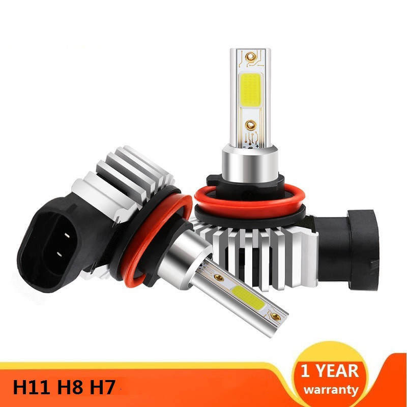 20000Lm 100W Compact LED Headlight Bulbs H4 H7 H1 H3 9005 9006 HIR2,