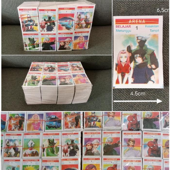 AnakPastiSuka- Mainan Kartu Kwartet Jadul 2560 Lembar/8 Ikat/Sekilo/ Game Cowok Games