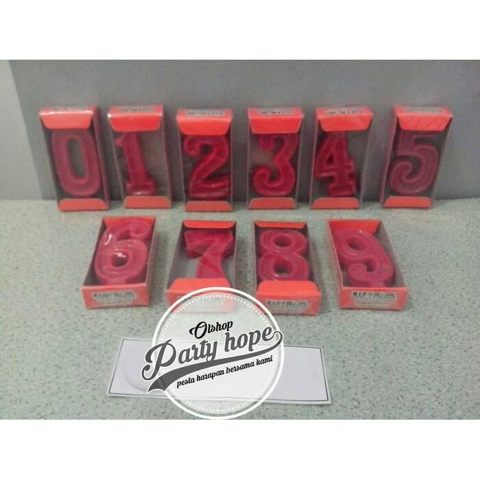 Souvenir Ultah / Lilin Angka / Lilin Ultah / Lilin Angka Wina