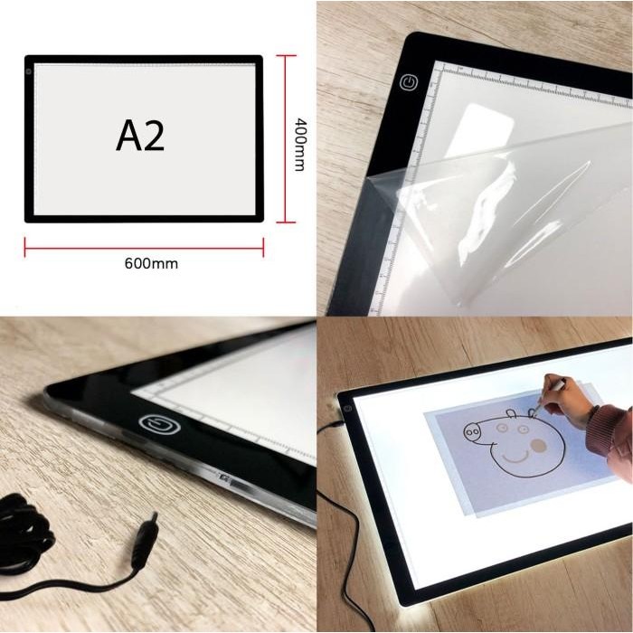 ds6d- Tracing Board Led A2, Meja Jiplak Light Pad Gambar Drawing