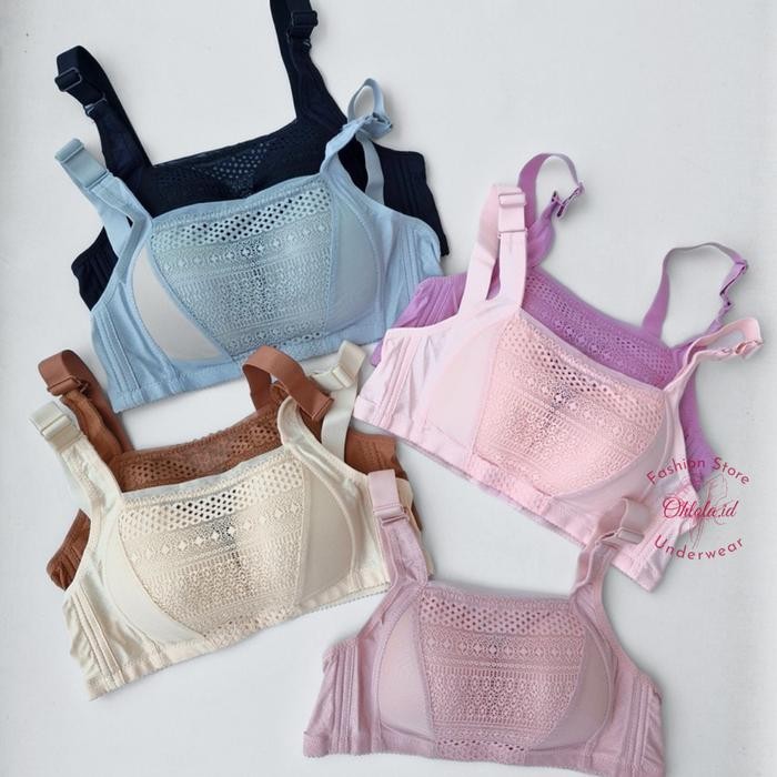 3 Pcs Bra Kemben Tiana Teli Twinerry Hanabra Toyazi 701 Kait 4 Cup Besar Bh Wanita Dewasa Telaris