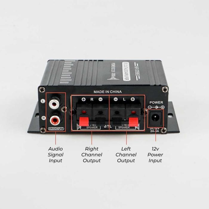 Unik Cod Lepy Ampli Amplifier Super Bass Karaoke Mobil Rumah Audio Mini Hifi Stereo Treble Bass +