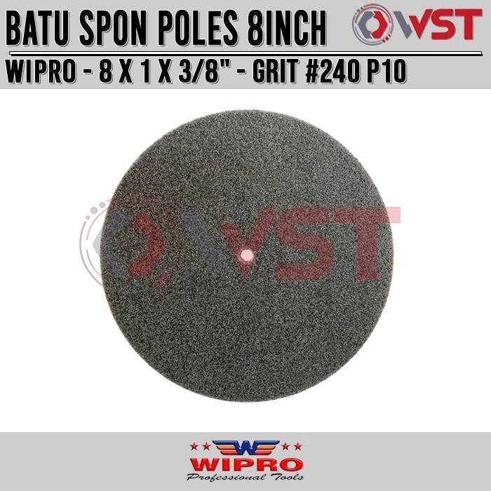 BisaDiantar- Wipro Batu Gerinda Poles Non Woven 8Inch Grit 240 P10 / Poliac / Spon