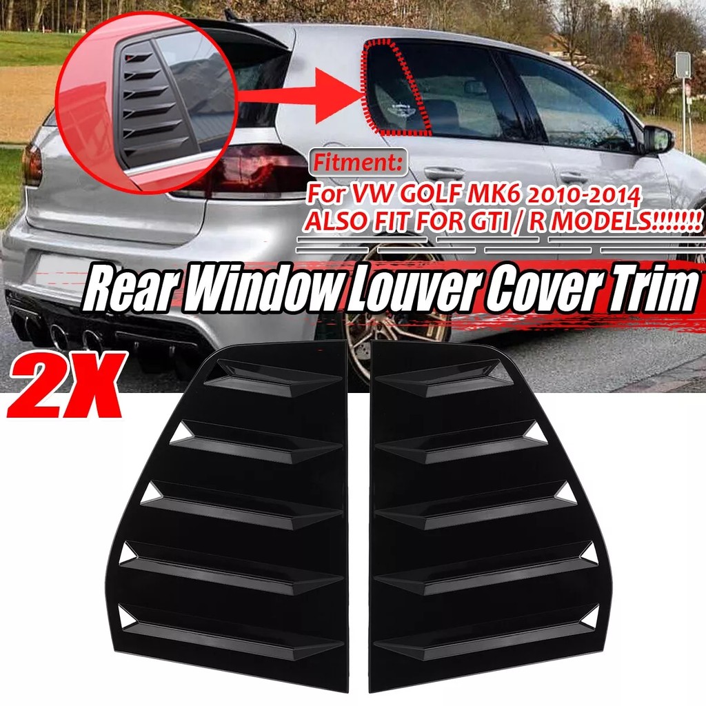 For Vw Golf 5 Golf 6 Golf 7 Mk5 Mk6 Mk7 Mk7.5 2003-2020 Rear Side Window Trim Spoiler 1Pair Window
