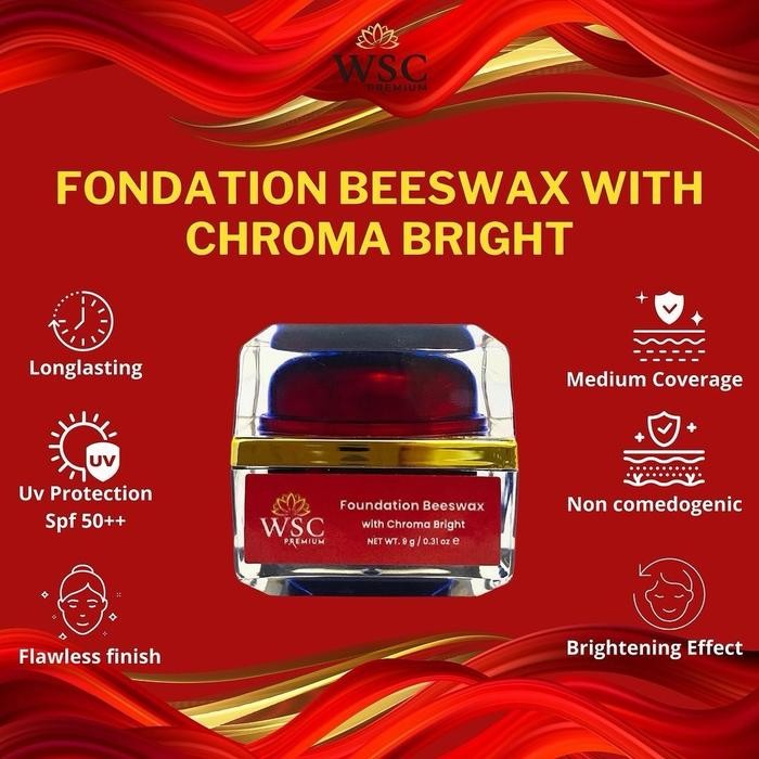 StokBANYAK- Foundation Glowing Beeswax Wsc Premium