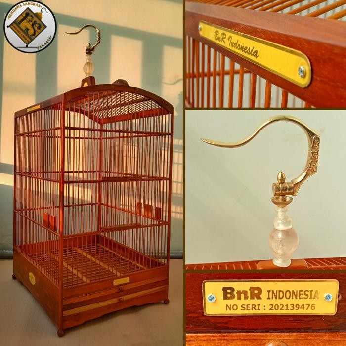 SIAPKIRIM SANGKAR/KANDANG BNR KOTAK JATI Uk. No.2 READY STOCK