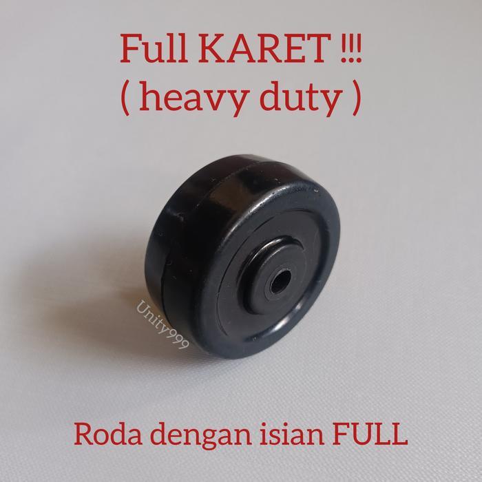 Roda Koper Roda Pengganti Roda Single Karet Roda Sparepart Koper Black Populer