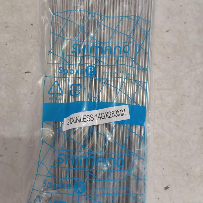 Baru Spoke Jari Jari Sepeda 700C Shimano 283Mm Stainless Silver