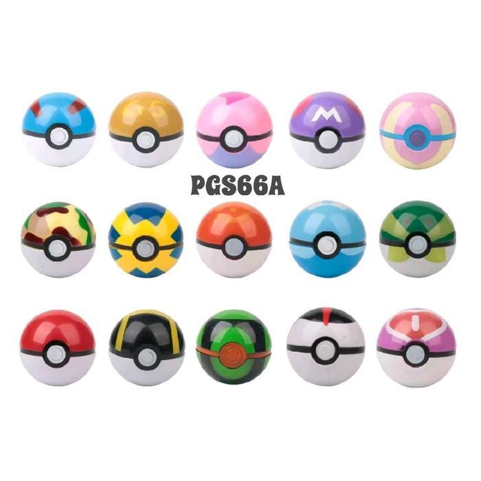 Mainan Anak Pokeball 7cm Terdapat isi 1 figure Pokemon / 7cm Pokemon Pokeball Cartoon Toy