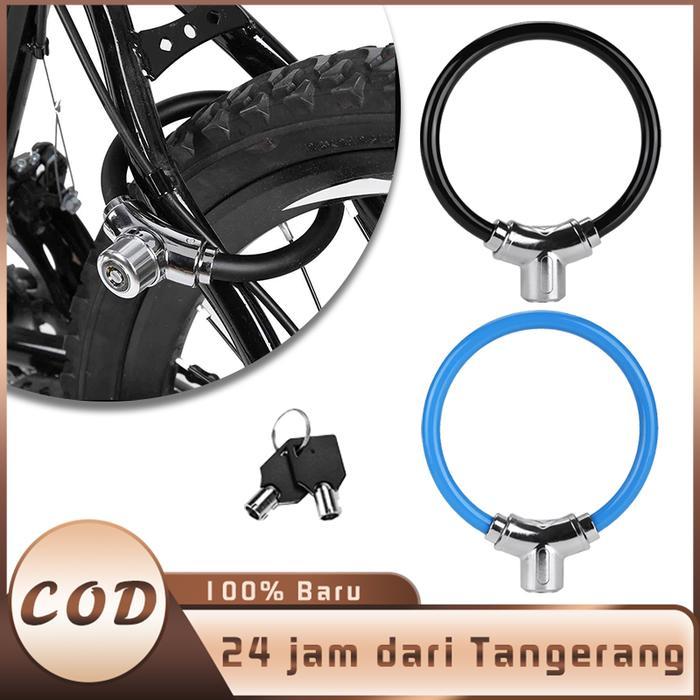 Kunci Sepeda Gunung Kunci Cincin Sepeda Anti Maling Tahan Air Kunci Kabel