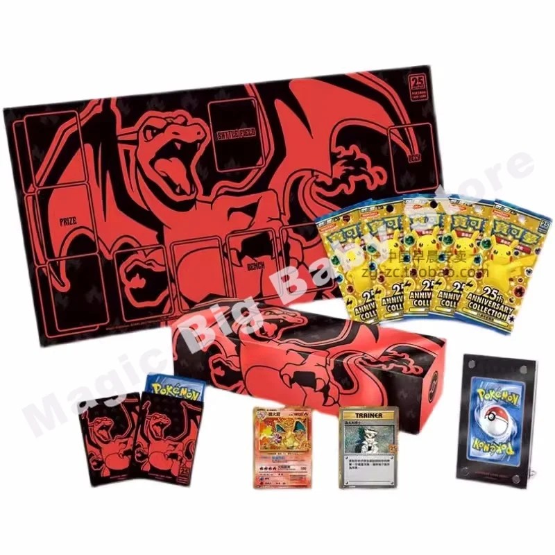 Pokemon Cards Genuine Original Sword Shield Chinese 25th Anniversary Charizard Moon Eevee Blastoise