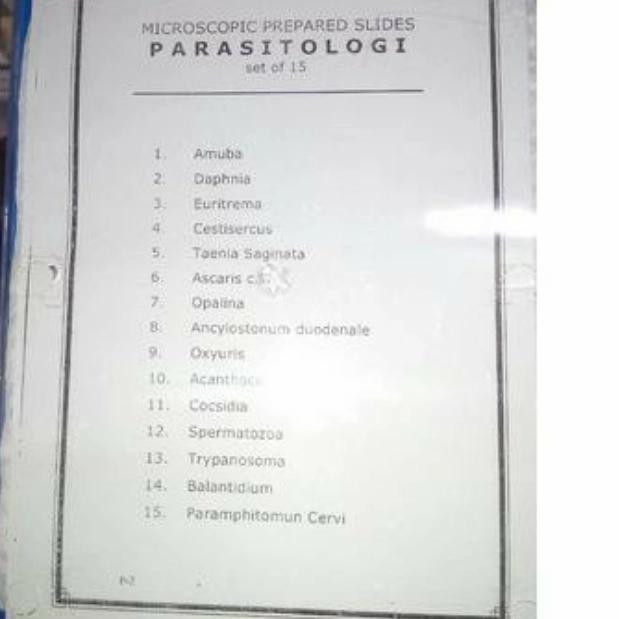 PREPARAT SEL PARASITOLOGI 15 MACAM KOMPLIT