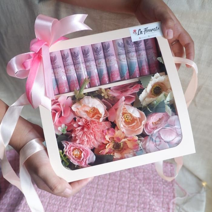 Baru Flower Box Bunga Box Buket Bunga Money Box Buket Box Hadiah