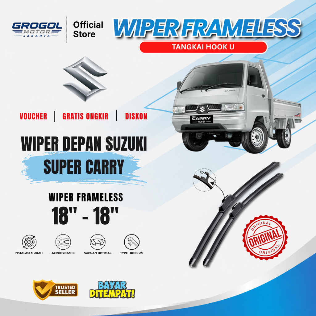 Wiper Suzuki Super Carry Frameless Kaca Depan Mobil
