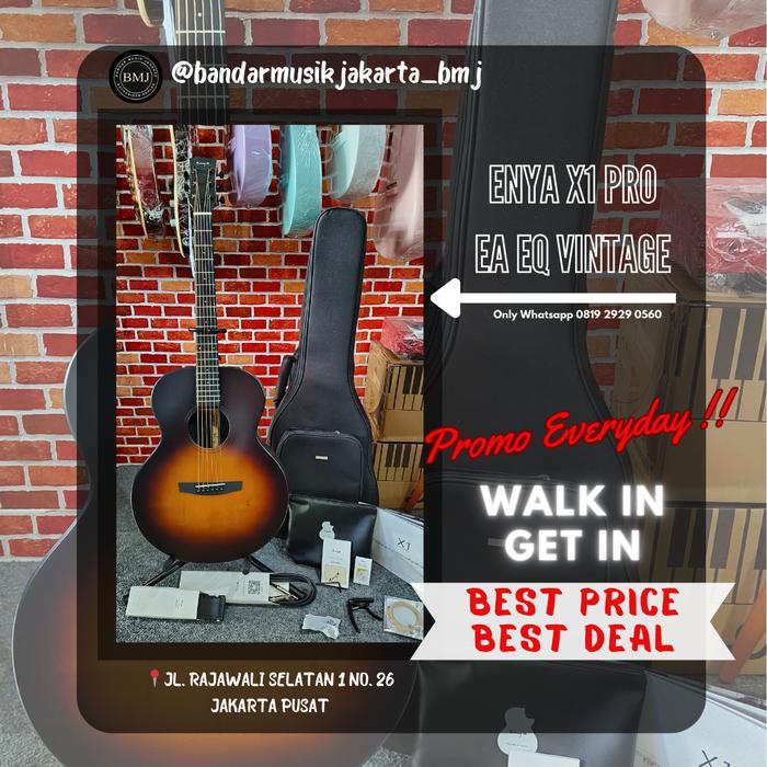 GITAR AKUSTIK ELEKTRIK ENYA X1 PRO EA EQ VINTAGE BMJ