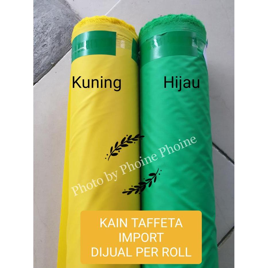 BERMUTU PER ROLL Kain Parasut Taffeta Import Waterproof 210T BANYAK WARNA