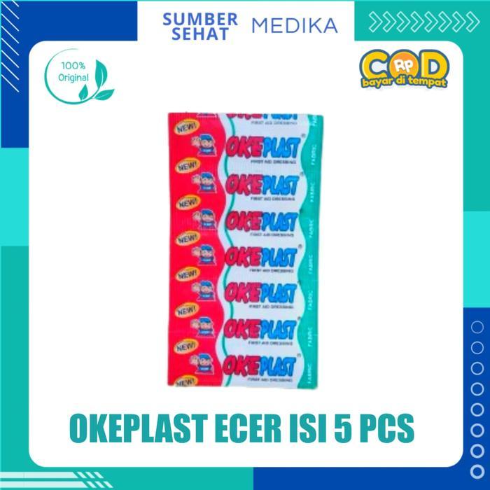 OkPlast Plester Cepat/ Ok Plast Plaster Coklat Kain isi 5 Pcs