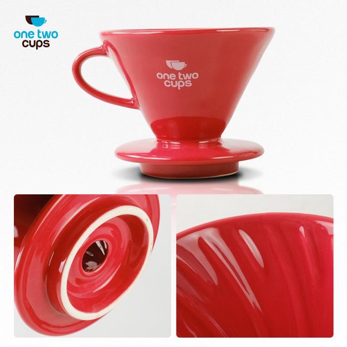 Ceramic V60 Dripper Red For V60 Manual Brew