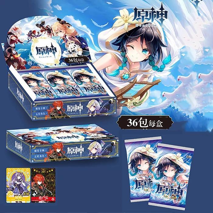 Promo Kartu Genshin Impact Booster Pack/Box Anime Card Collection Tcg Terlaris