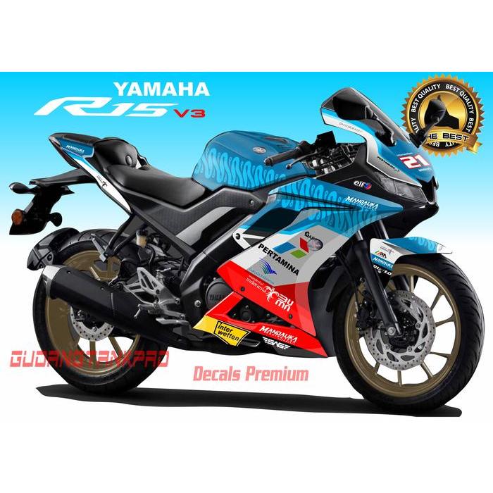 Decal R15 V3 Mandalika Stiker Full Body R 15 V3