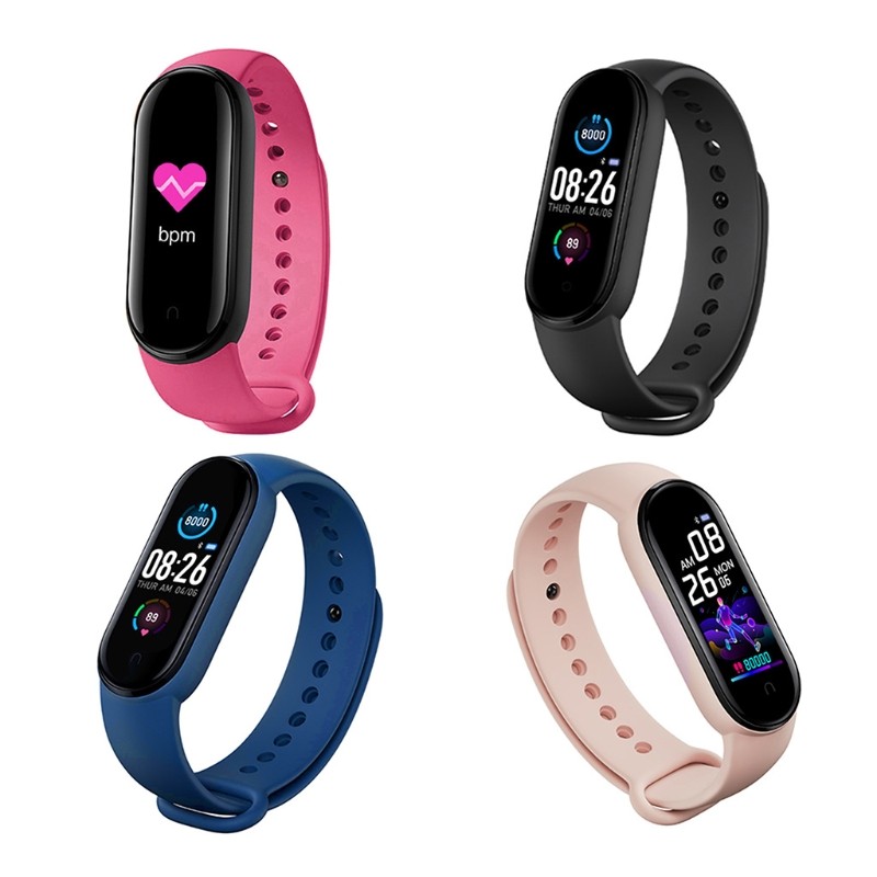 2025 New M5 Sport Fitness Tracker Smartband for Smart Bracelet Blood Pressure Heart Rate Monitor for