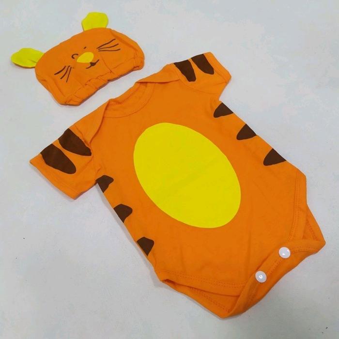 Jumper bayi motif harimau / Jumpsuit harimau / Baju anak motif Harimau / Baju anak lucu / Baju anak