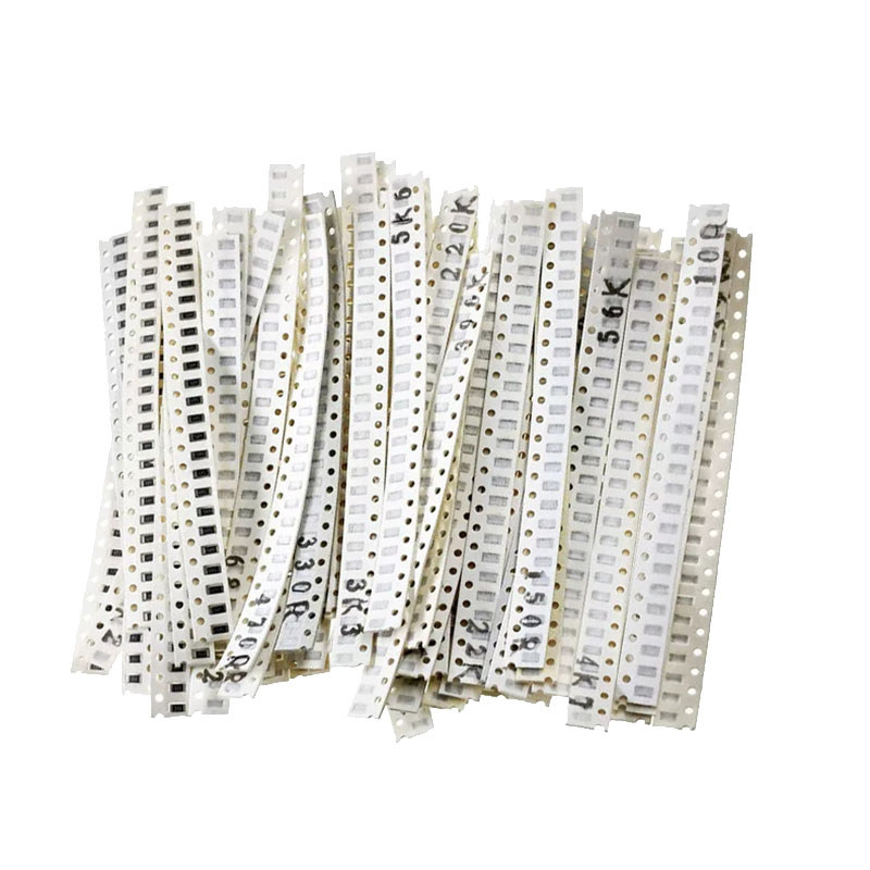 1250PCS 1206 5% 0~10M SMD Resistor Pack 1R 10R 100R 220R 330R 470R 680R 50Values Chip Fixed Resistor