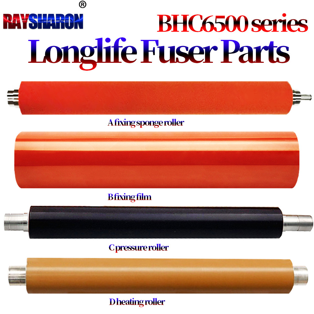 Fuser Fixing Film Sleeve Heating Roller Pressure Lower Roller For Konica Minolta C6500 5501 C5500