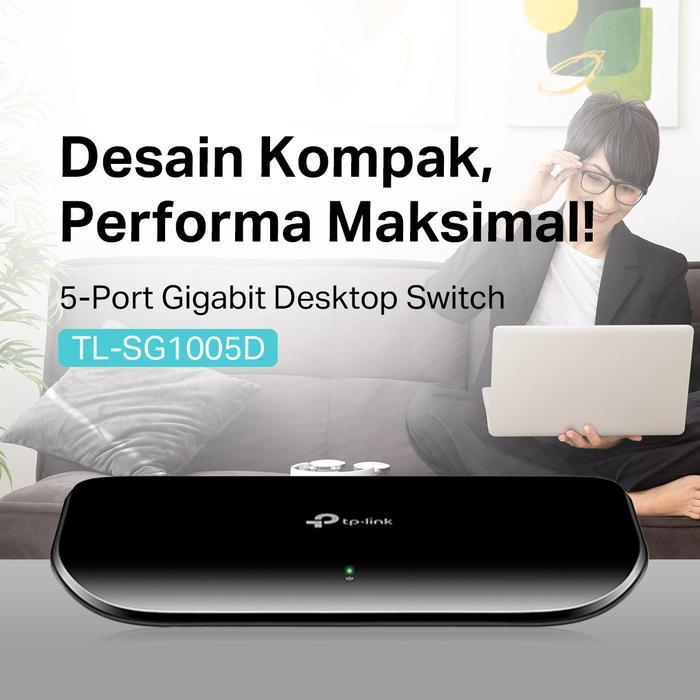 Tp-Link Tl-Sg1005D Tplink 5 Port Gigabit Desktop Switch Hub Original 5-Port Gigabit Desktop Switch,
