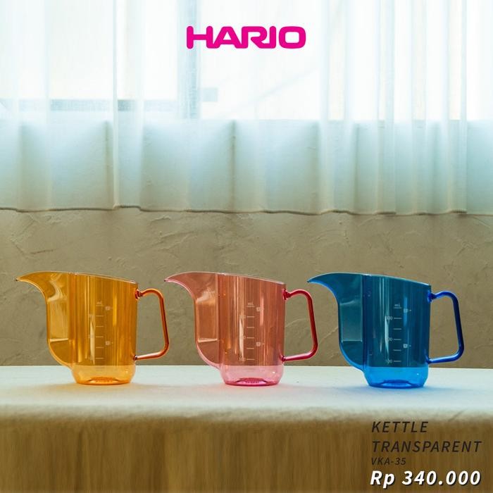 

HARIO KETTLE TRANSPARENT HONEY YELLOW AIR VKA-35-THY-A