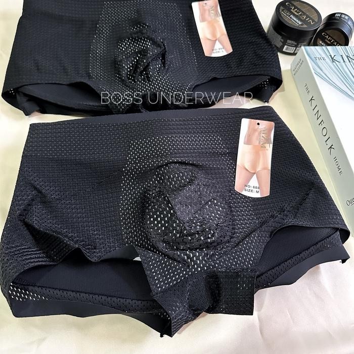 Flyman Elfsa - Celana Busa Pantat Pria/ Celana Dalam Busa/ Busa Penambah Volume/ Fashion Pria Boxer