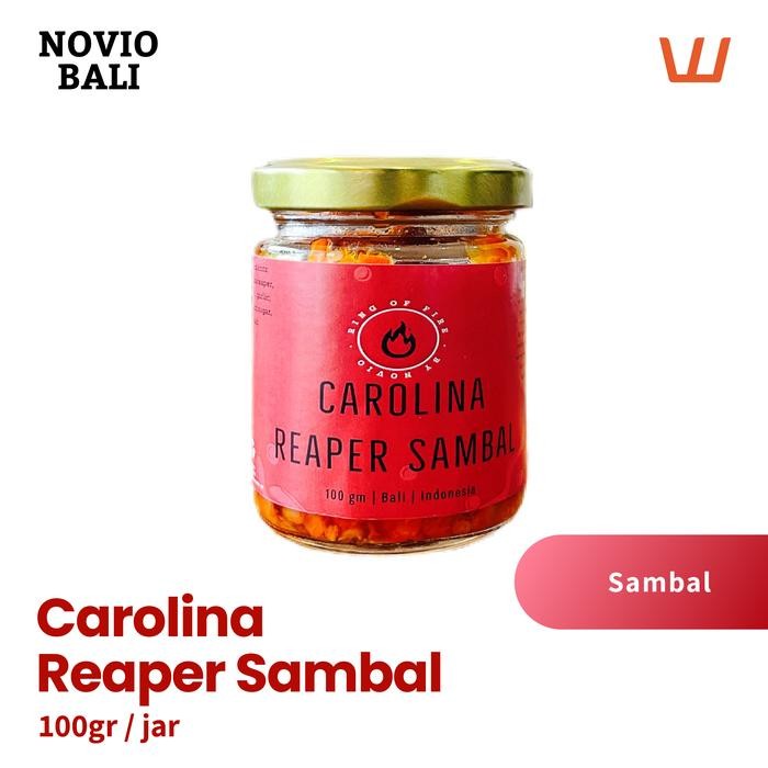 

Stok Baru Carolina Reaper Sambal Novio 100gr