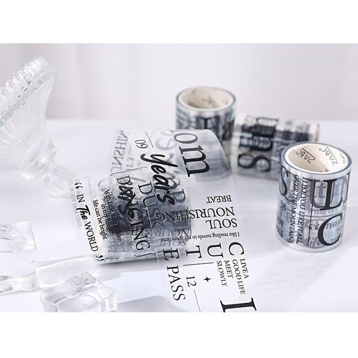 

NEW PRODUK 2B8 (1BOX) WASHI TAPE 50MMX2M SERI GAYA INGGRIS STICKER AESTHETIC DEKORASI JOURNAL