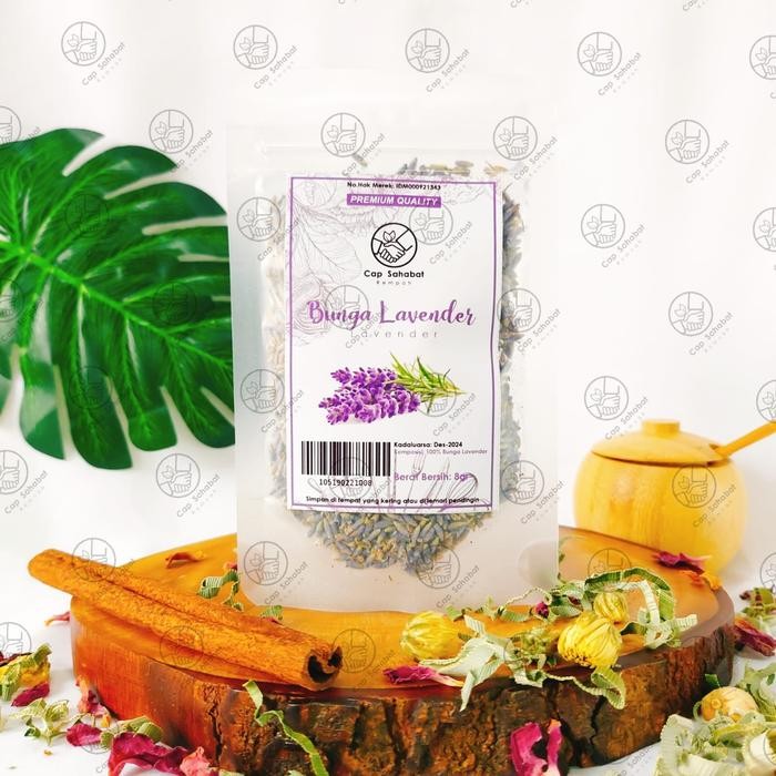 

Premium 8gr Bunga Lavender Kering / Dried Lavender / Rempah / JSR 100% PREMIUM