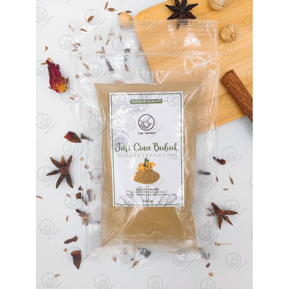 

Premium 100gr Daun Jati Cina Bubuk / Ground Senna Leaf / Rempah / JSR 100%