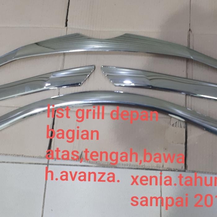 List Grill Depan Bagian Atas,Tengah,Bawah.Avanza.Xenia.Thn 2012-2014