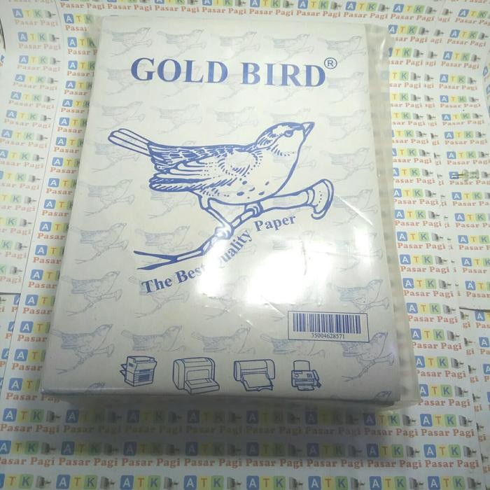 

Pilihan- Kertas Buram A4 / Koran A4 Merk Gold Bird Isi 500 Lbr