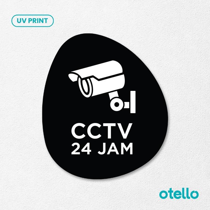 

CCTV 24 Jam Sign Board Akrilik Tempel Signage Dinding Papan Acrylic