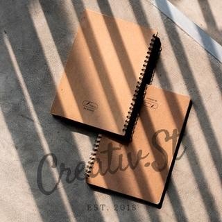 

[Tulis Id] Basic Bamboo Paper Kraft Spiral Notebook B5 100 GSM Blank Grid Dotted Ruled Buku Tulis