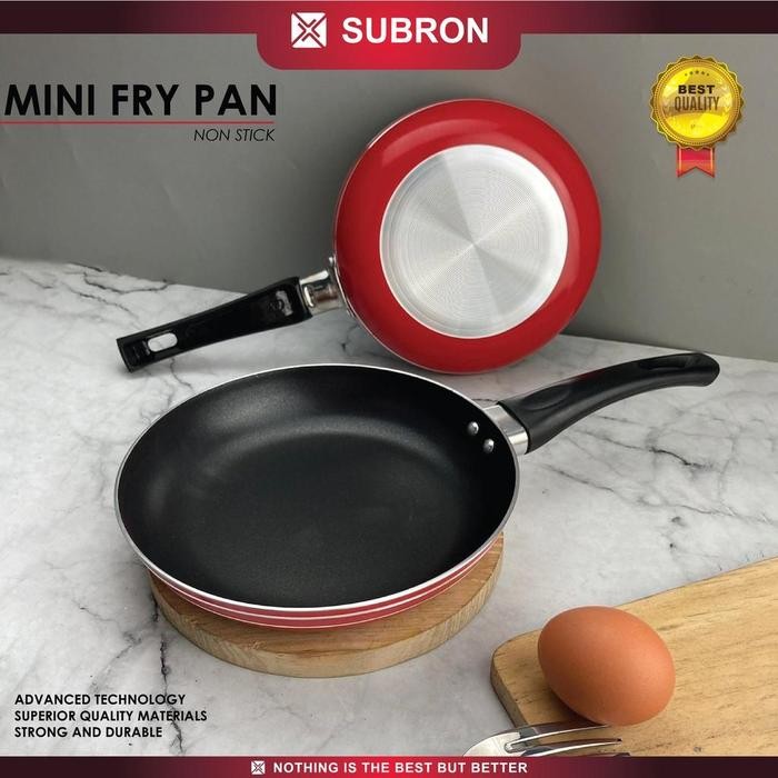 Pilihan- Subron Frying Pan 20Cm Fry Pan Lapis Teflon Non-Stick Anti Lengket Tebal Tanpa Tutup