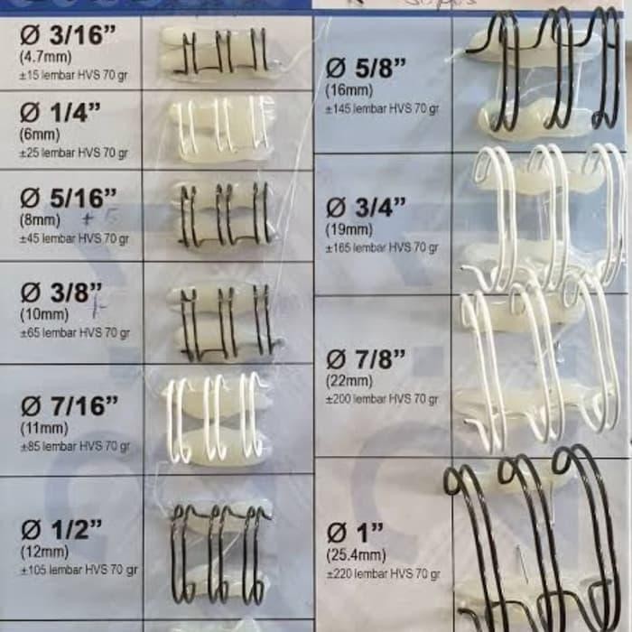 

RING JILID TOPAS 3:1 A4 3/8 35 LOOP-PUTIH