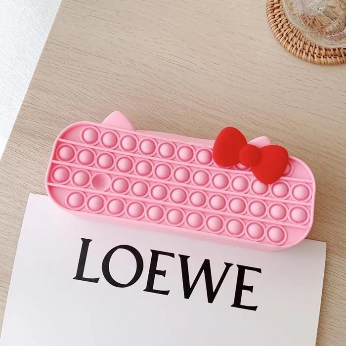 READY TEMPAT PENSIL POP IT PENCIL CASE HELLO KITTY BUBBLE PUSH TIKTOK