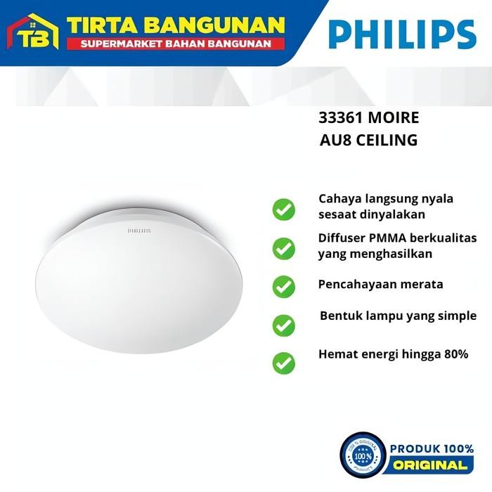 PHILIPS 33361 MOIRE 27K LAMPU CEILING LAMPU PLAFON RUANG TAMU LED