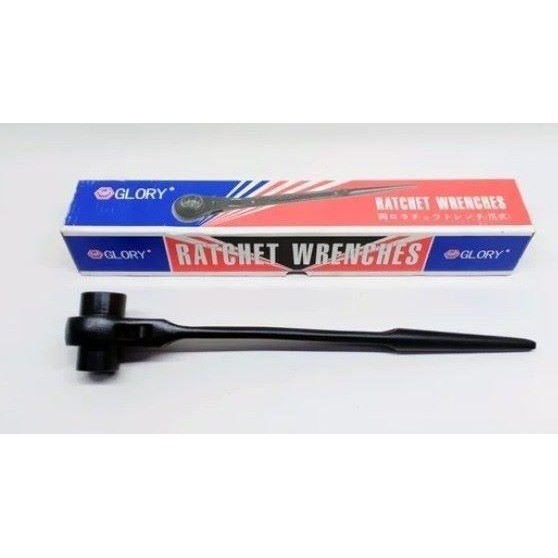 Kunci Scaffolding Glory Double Socket Ratchet Wrench 27X30