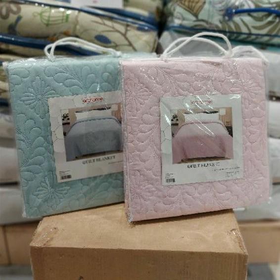 SIAPKIRIM Arthome 150x200 Cm Selimut Quilt Flower - COVER SOFA POLOS READY STOCK