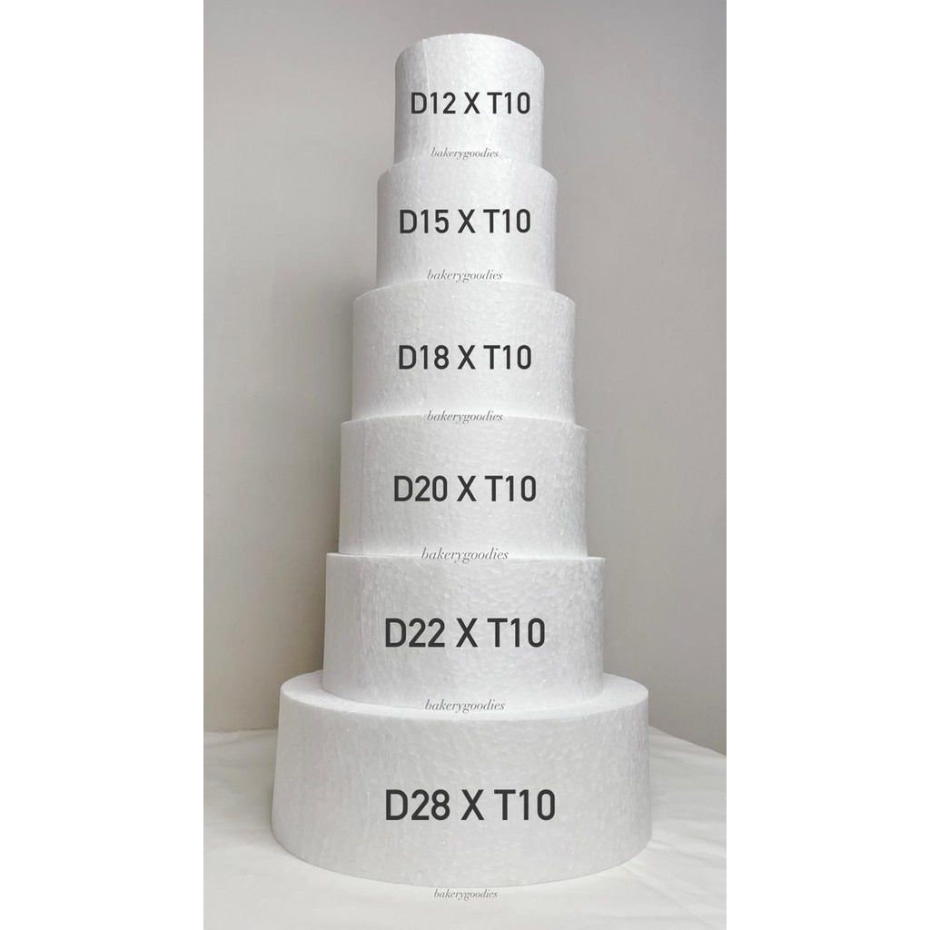 

dummy cake styrofoam gabus untuk kue bulat t10 1 SET