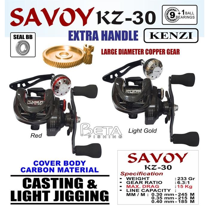 KENZI Reel Pancing Savoy KZ-30 Extra Handle